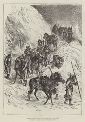 The War, Russian Troops on the March in a Snowstorm